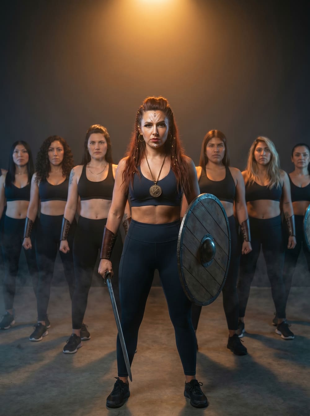Solange Barslund — La Vikinga, coach fitness, entrenando con su clan de mujeres